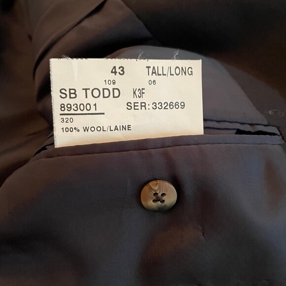 J.P. Tilford Samuelsohn Navy Blue Blazer. Excellent Condition. - Picture 16 of 16